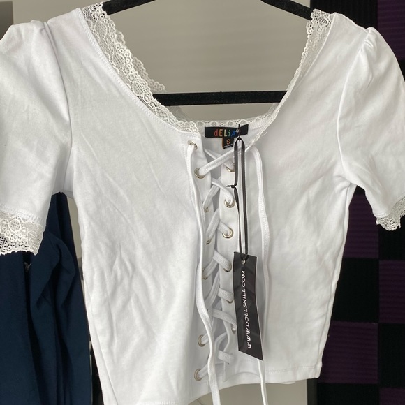 Front tie crop top - Picture 2 of 2